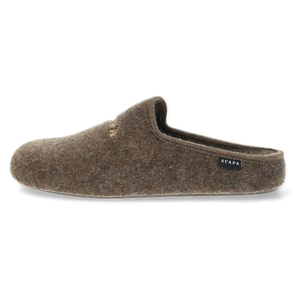 donkerbruine pantoffel