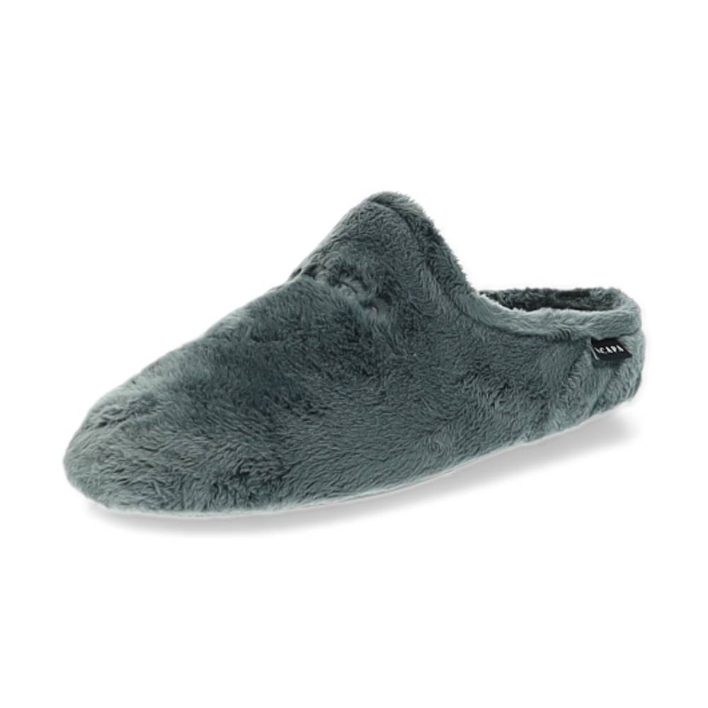 donkergrijze pantoffel
