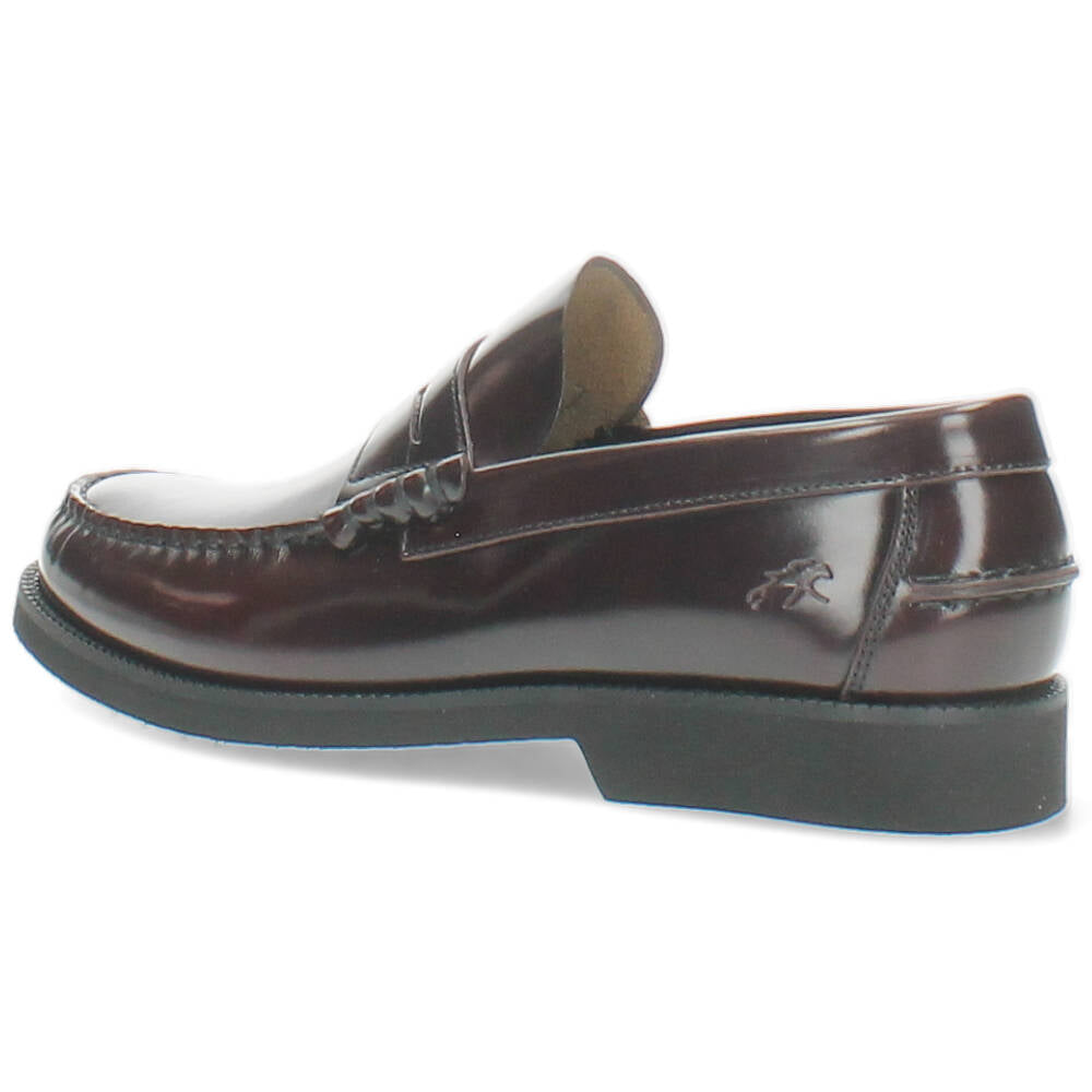 burgundy geklede mocassin