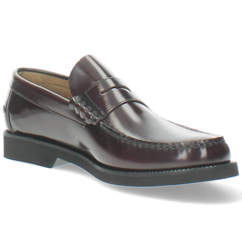burgundy geklede mocassin