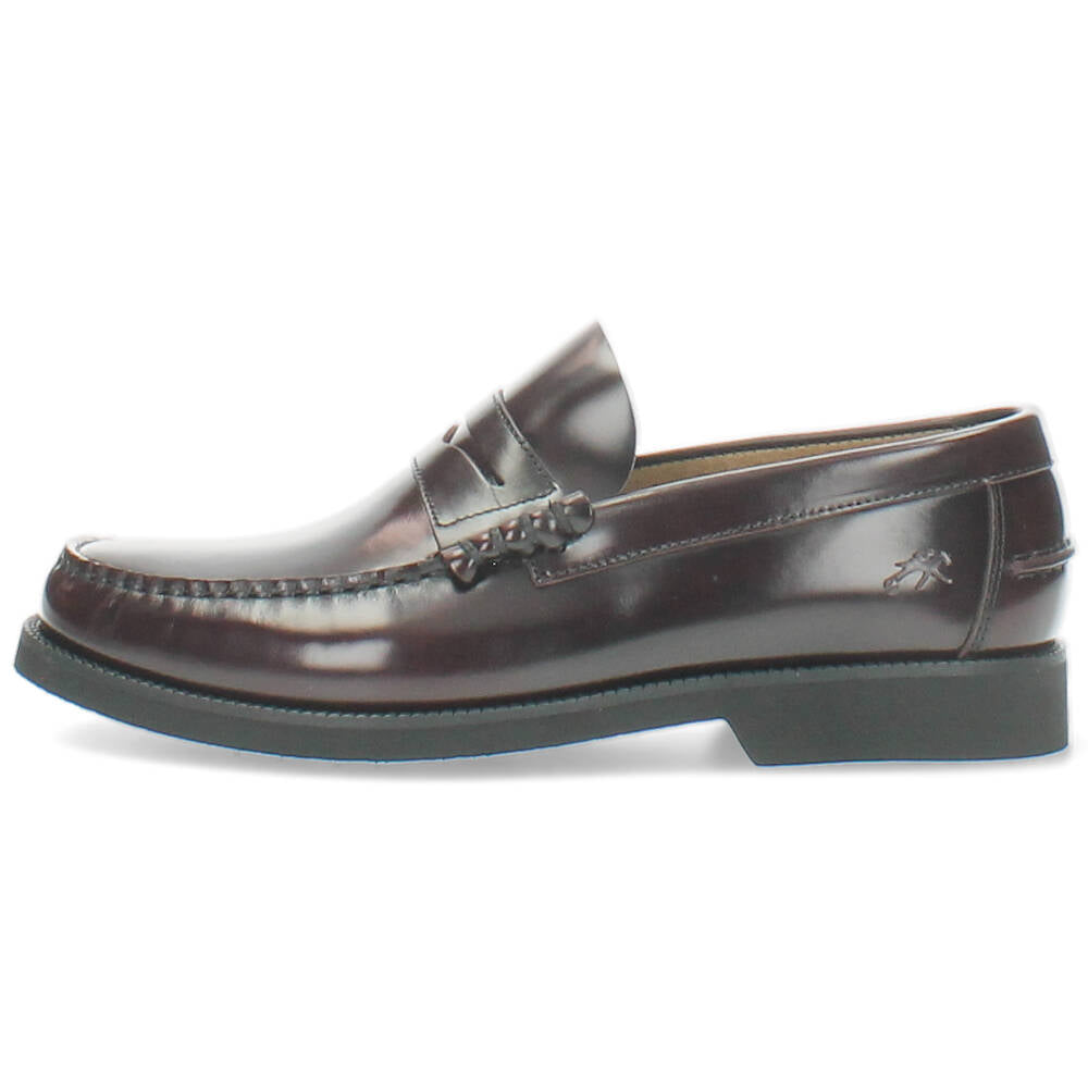 burgundy geklede mocassin