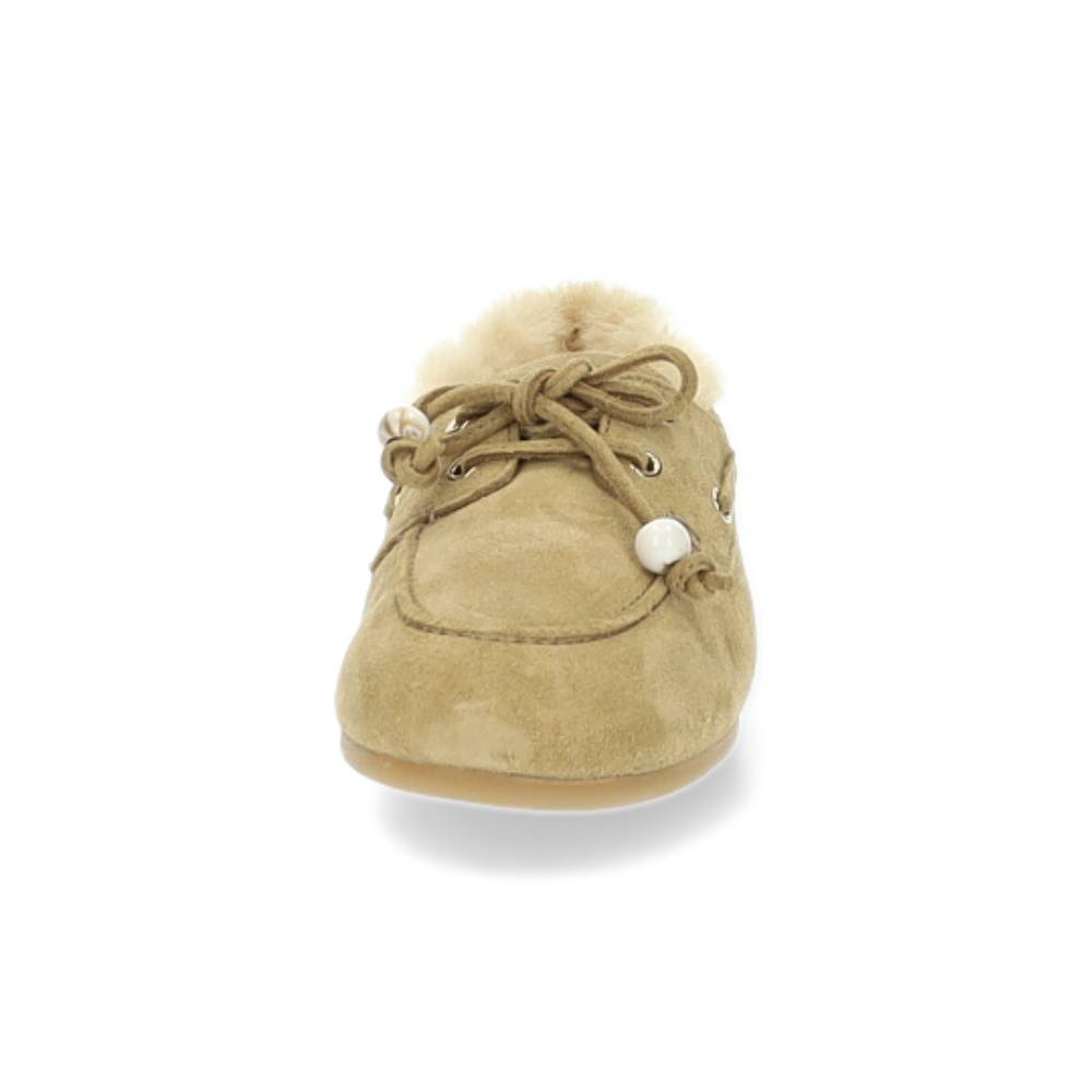 beige bootschoen