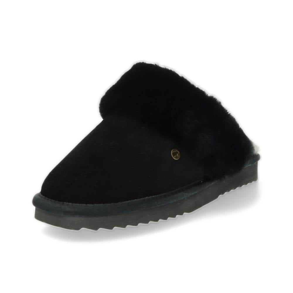 zwarte pantoffel