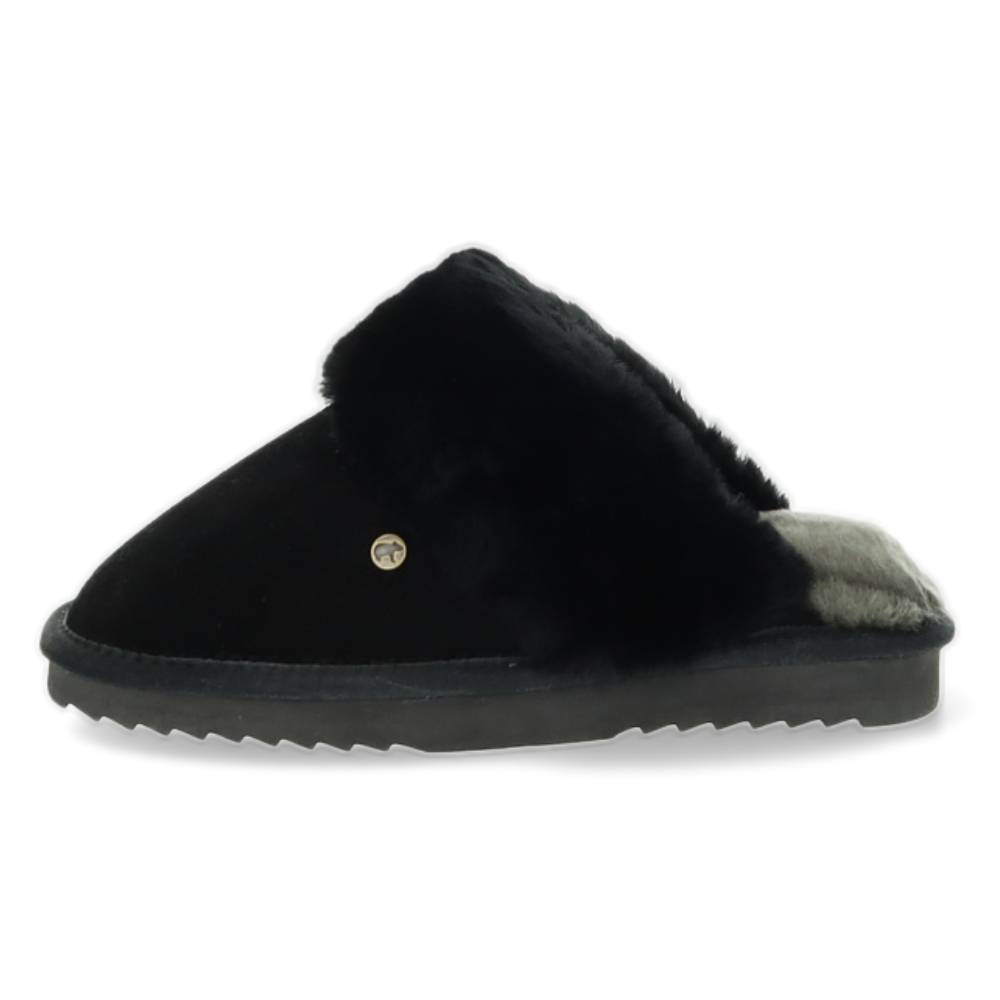 zwarte pantoffel