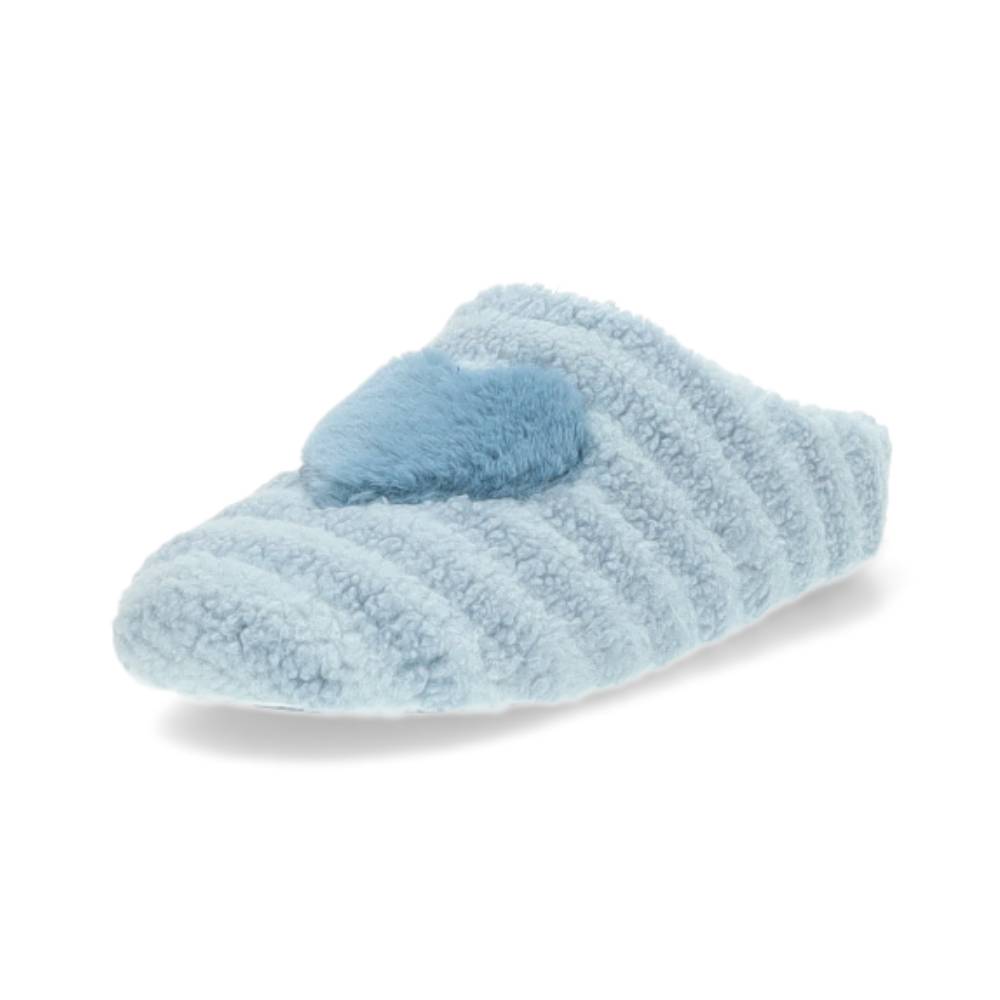 lichtblauwe pantoffel