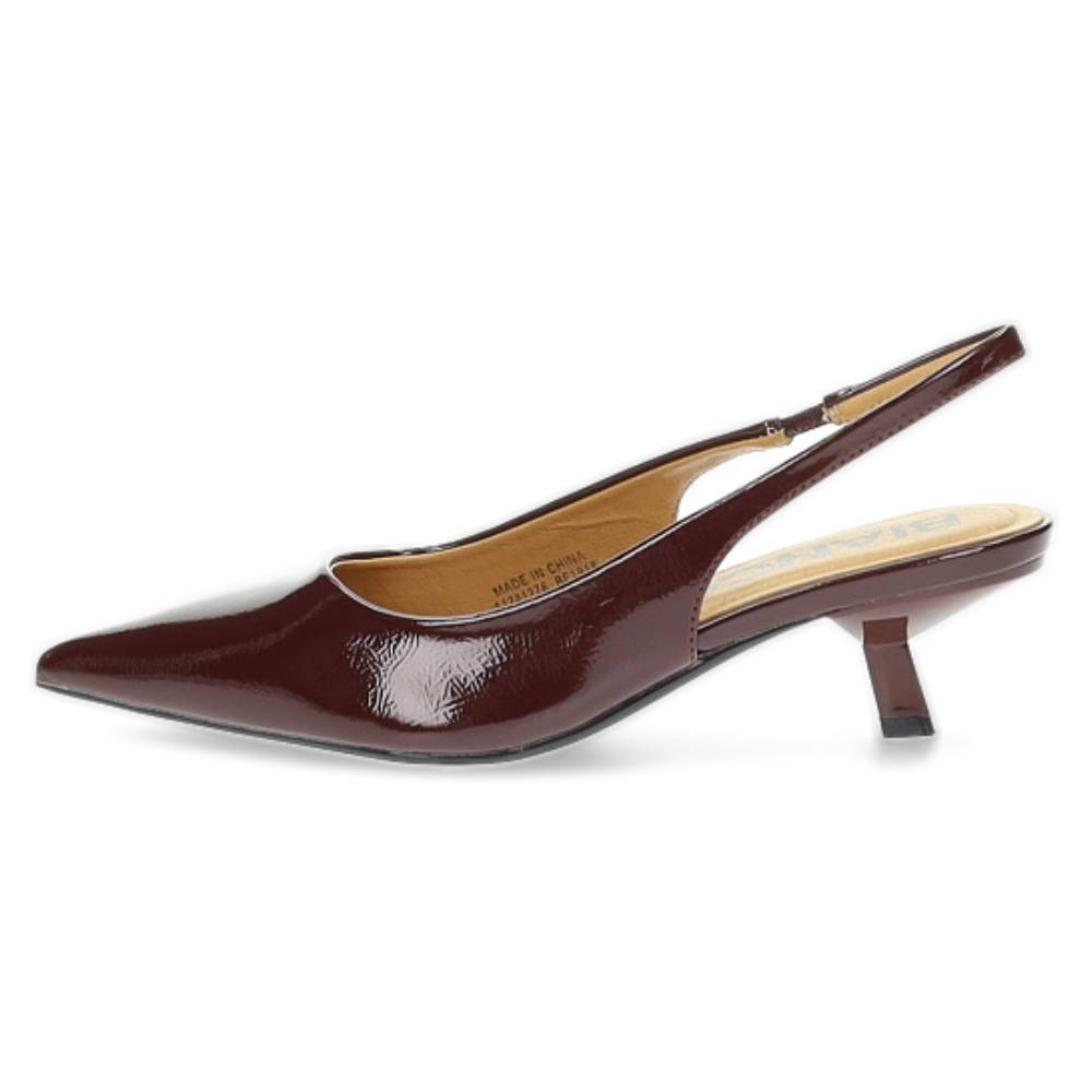 burgundy slingback