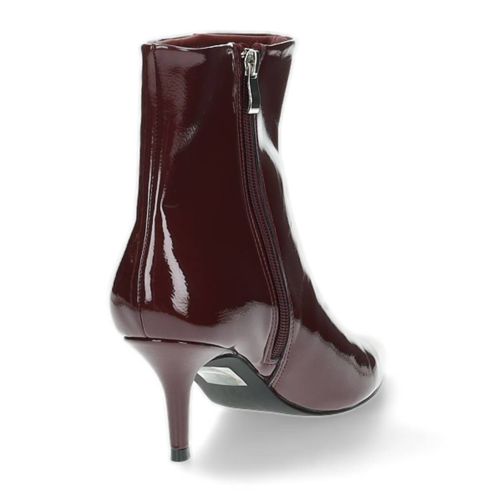 burgundy enkellaars