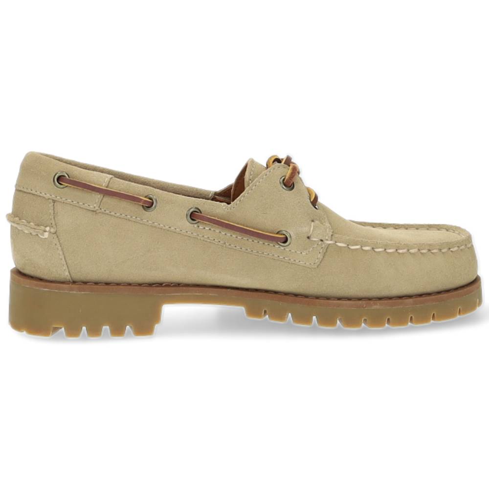 beige bootschoen