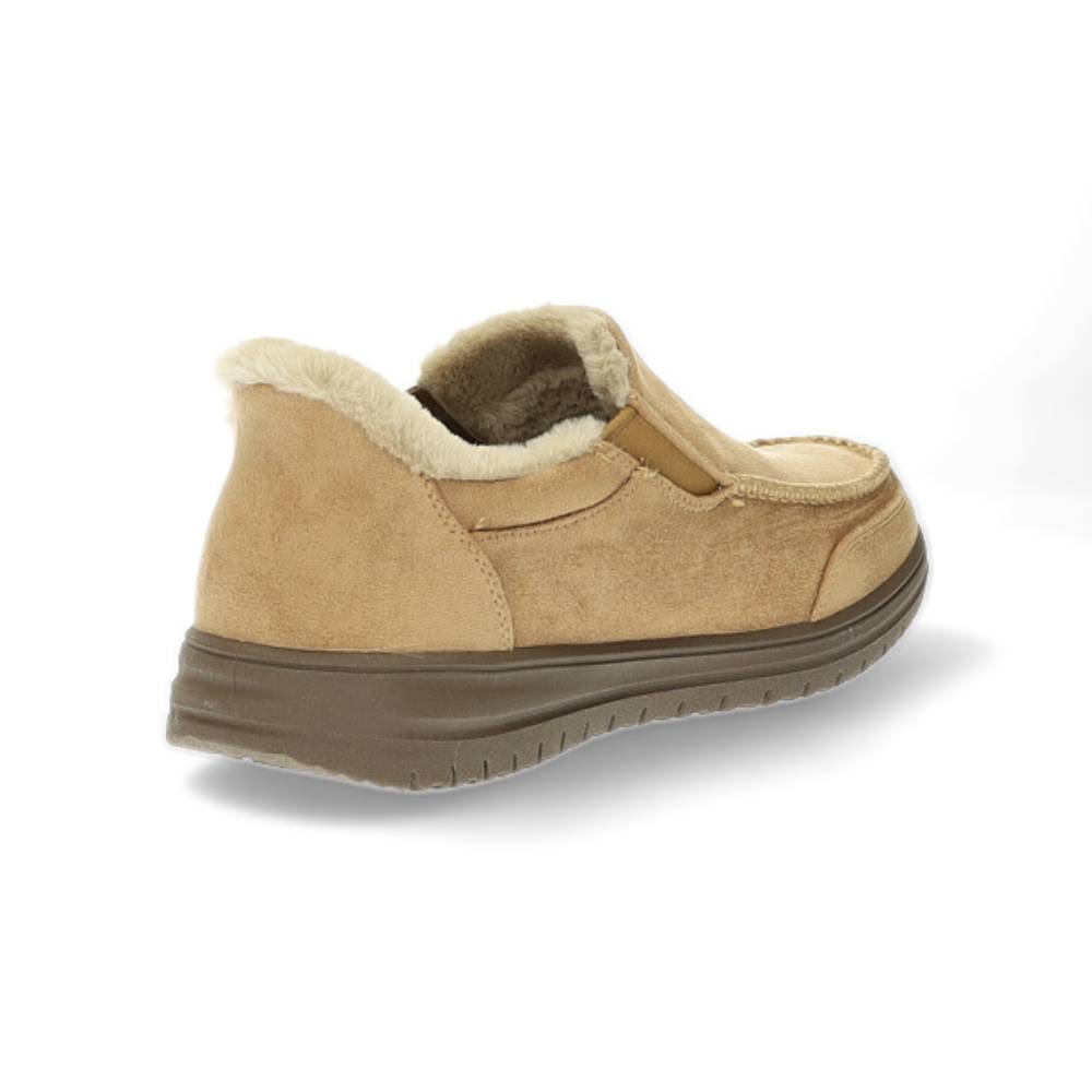 donkerbeige pantoffel