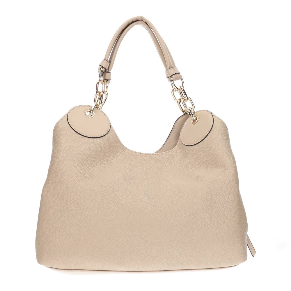 beige handtas