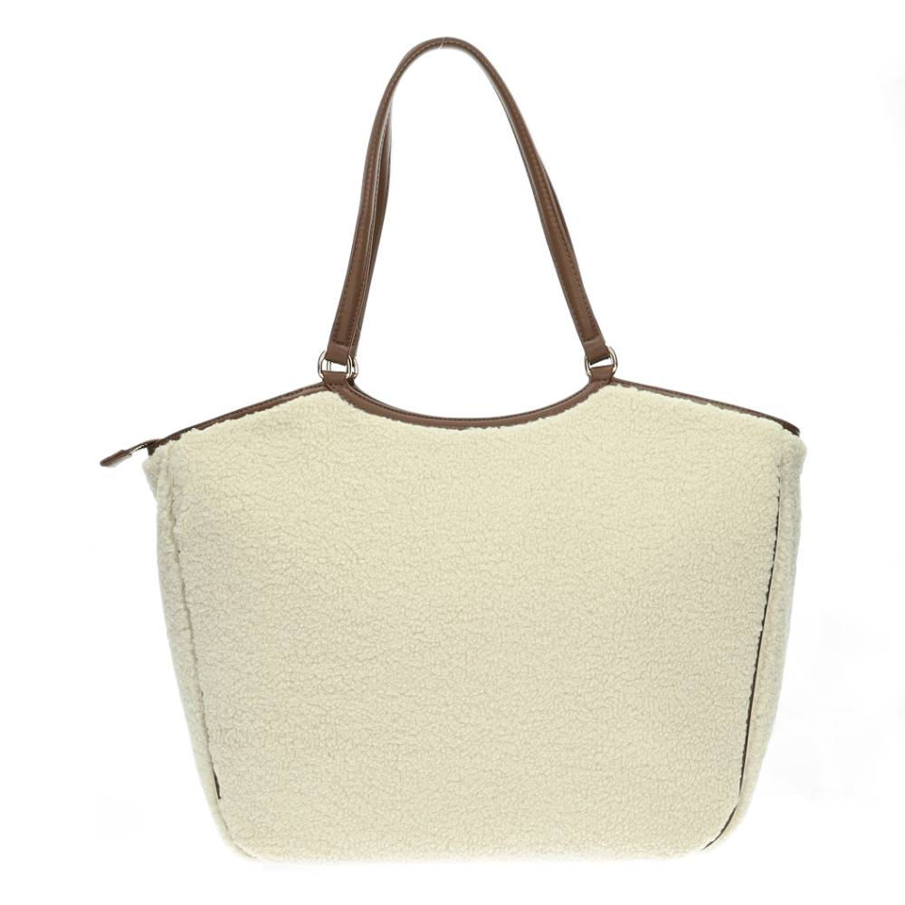 beige handtas