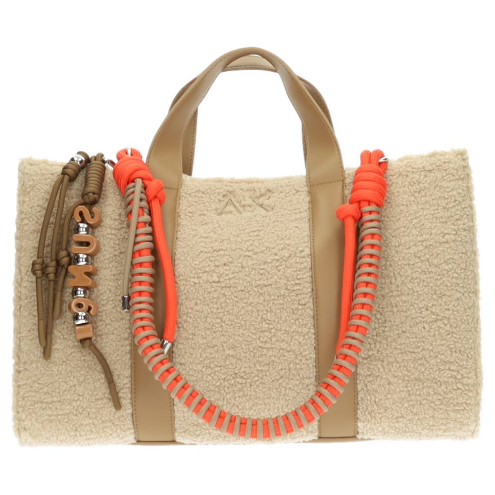 beige handtas