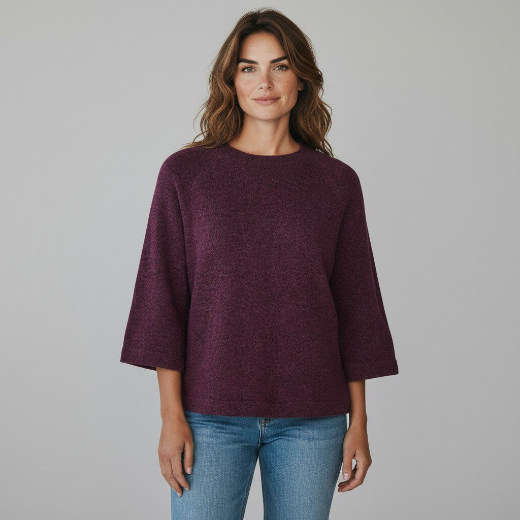 burgundy trui