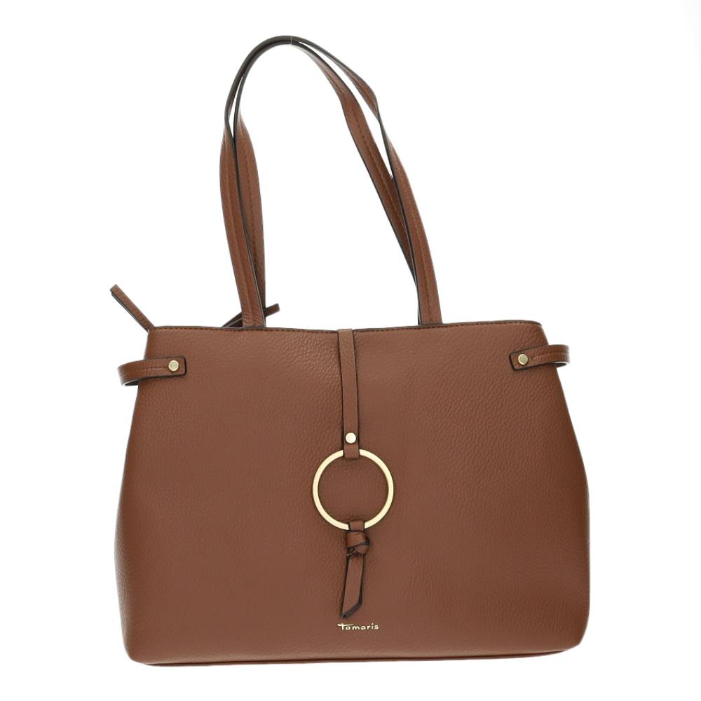 cognac handtas