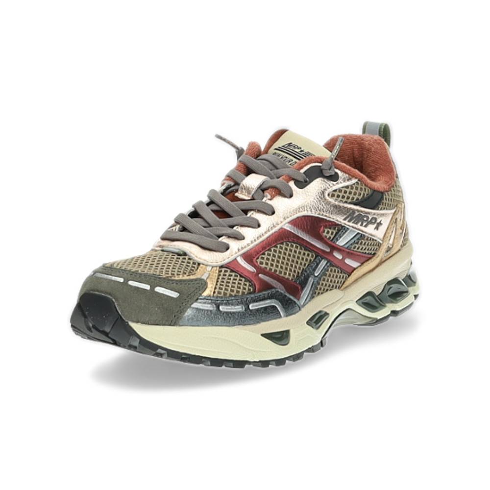 goud/bordeaux sneaker