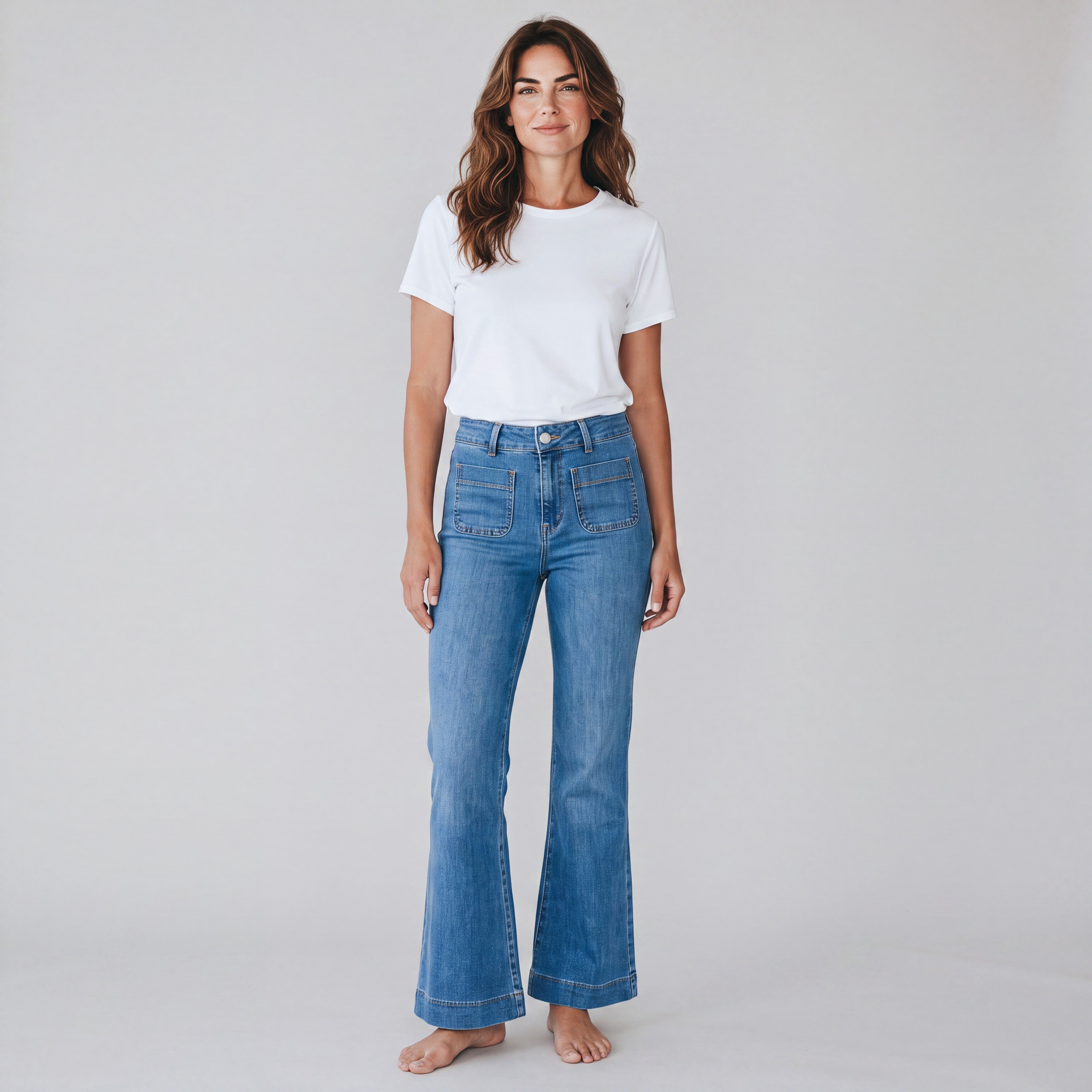 blauwe jeansbroek
