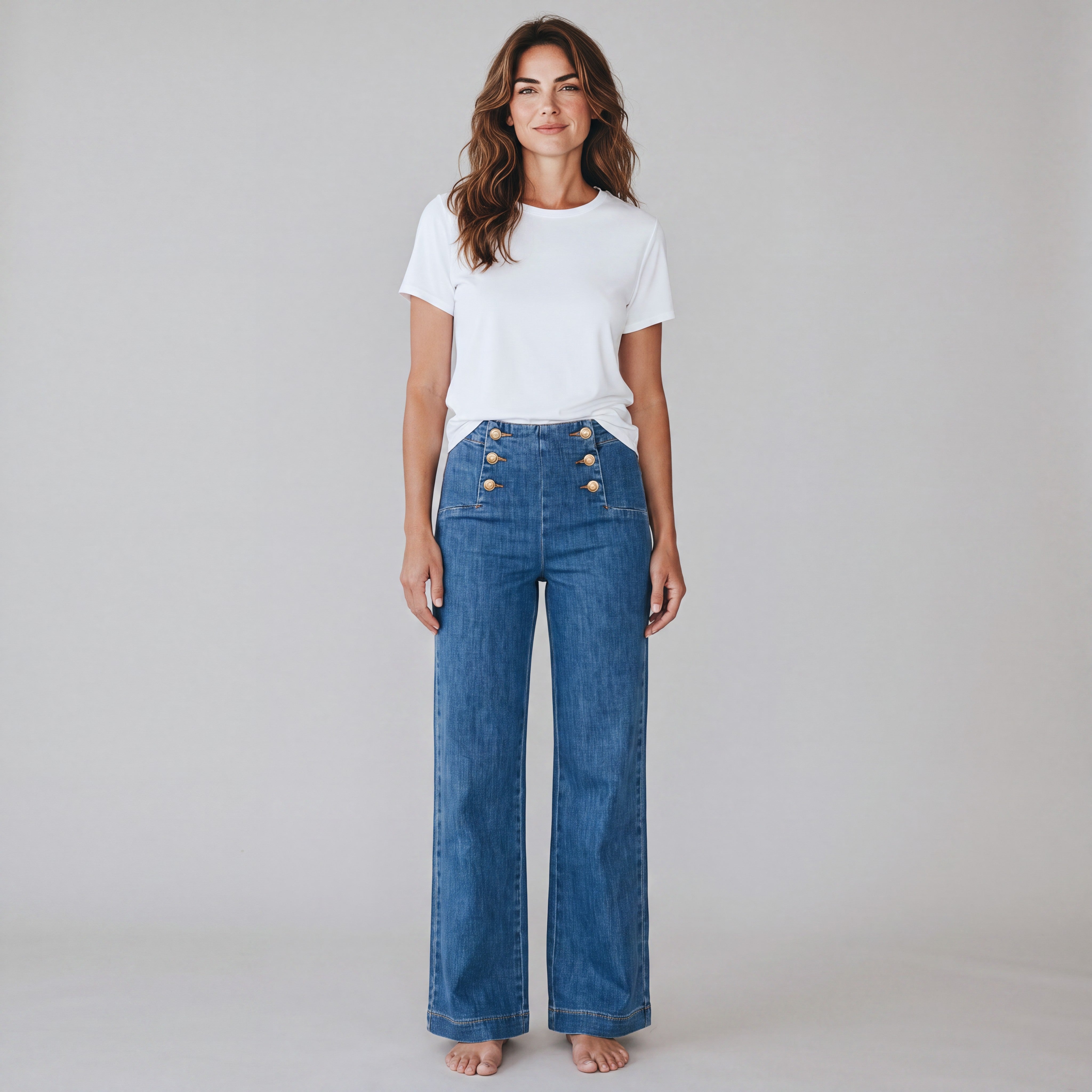 blauwe jeansbroek