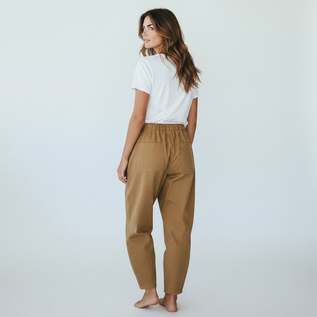ecru jeansbroek