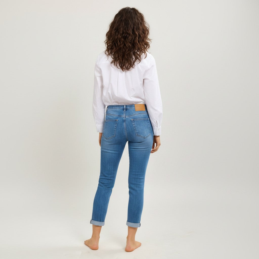blauwe jeansbroek