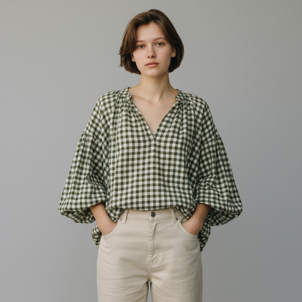 kaki blouse