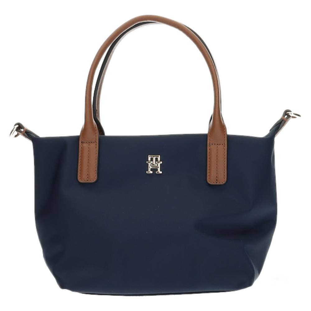 blauwe handtas