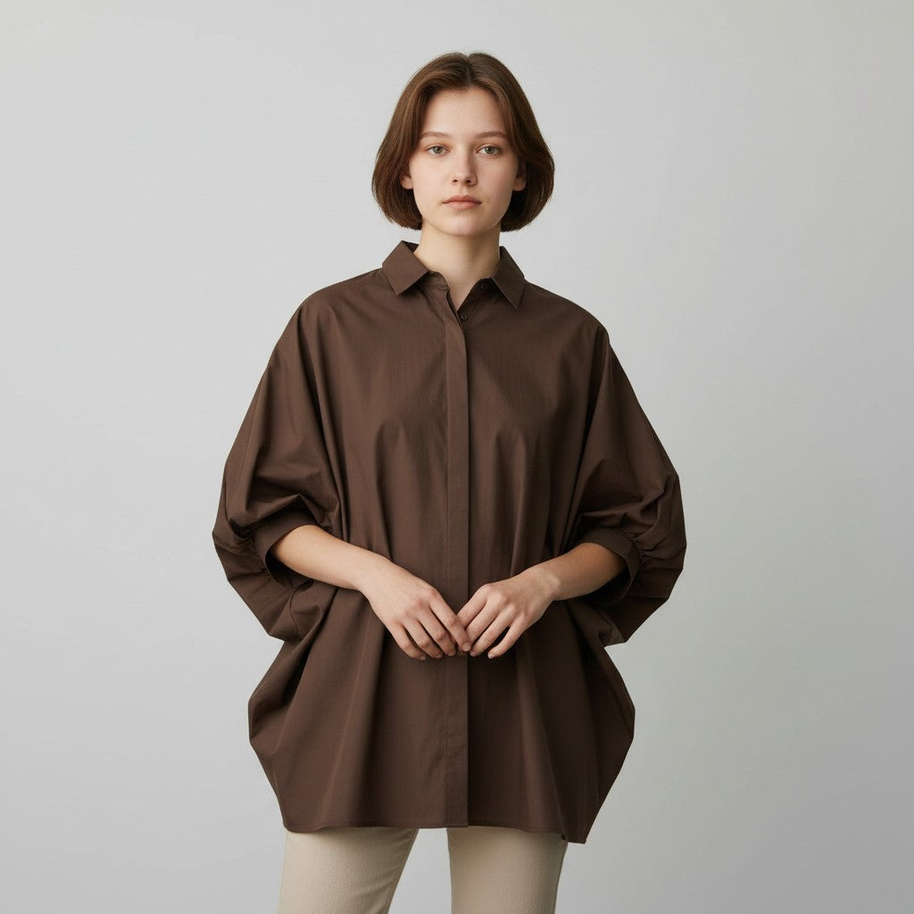 bruine blouse
