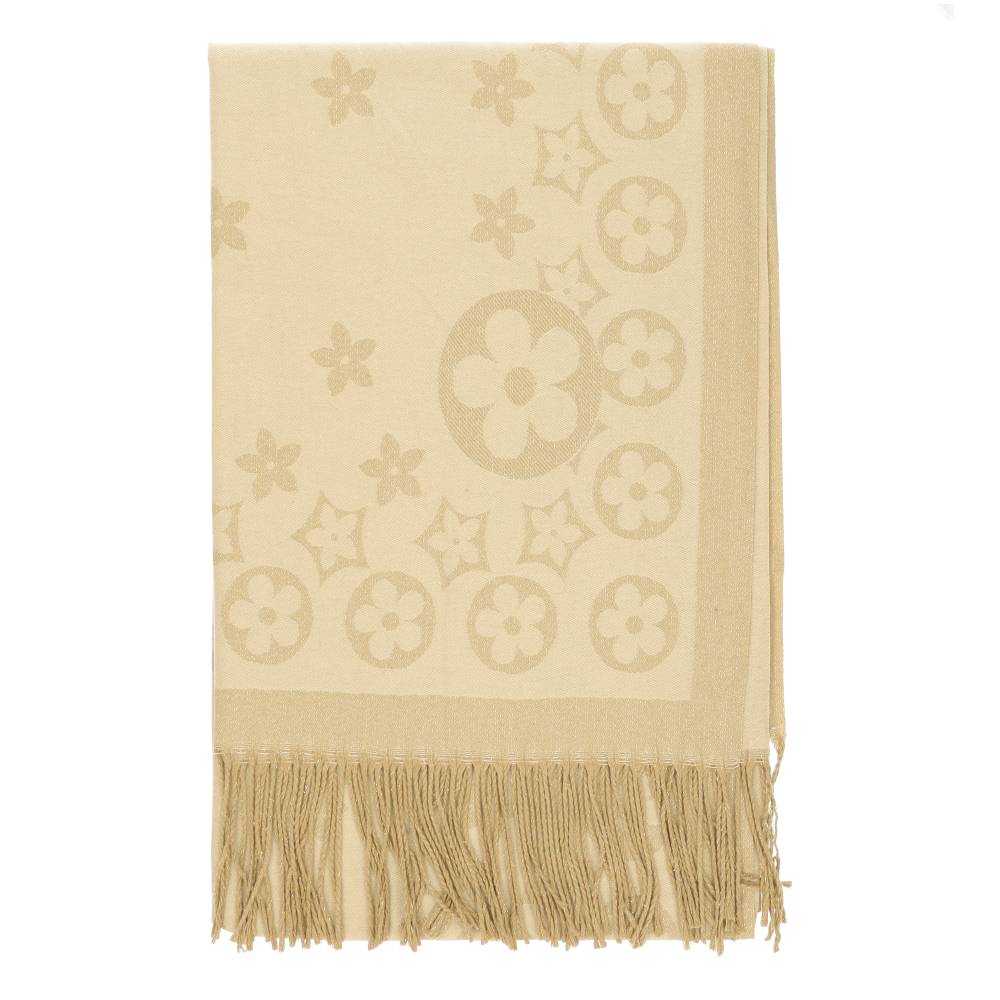beige/gouden sjaal