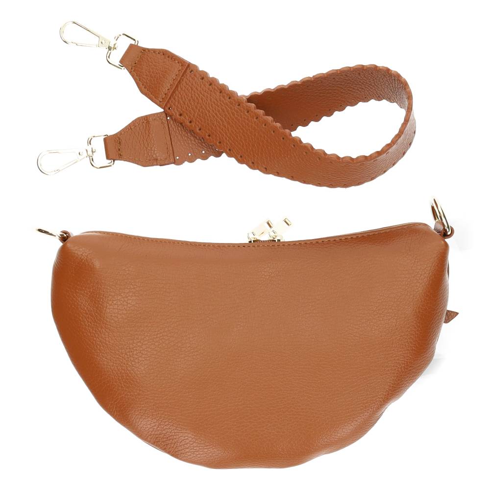 cognac handtas