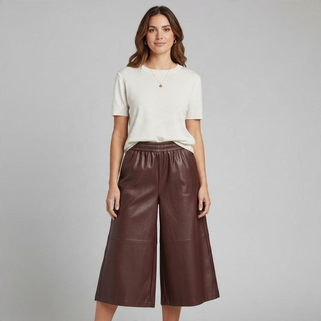 bordeaux halflange broek
