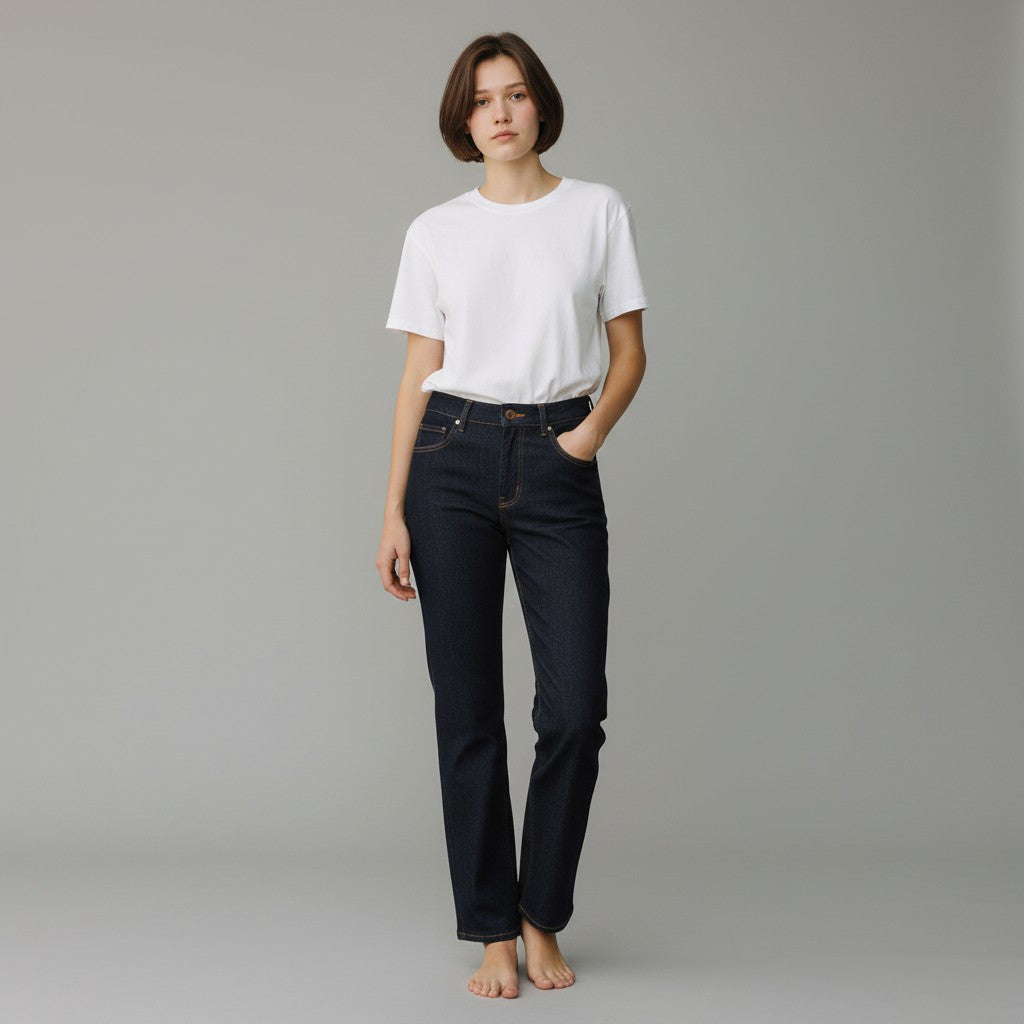 blauwe jeansbroek