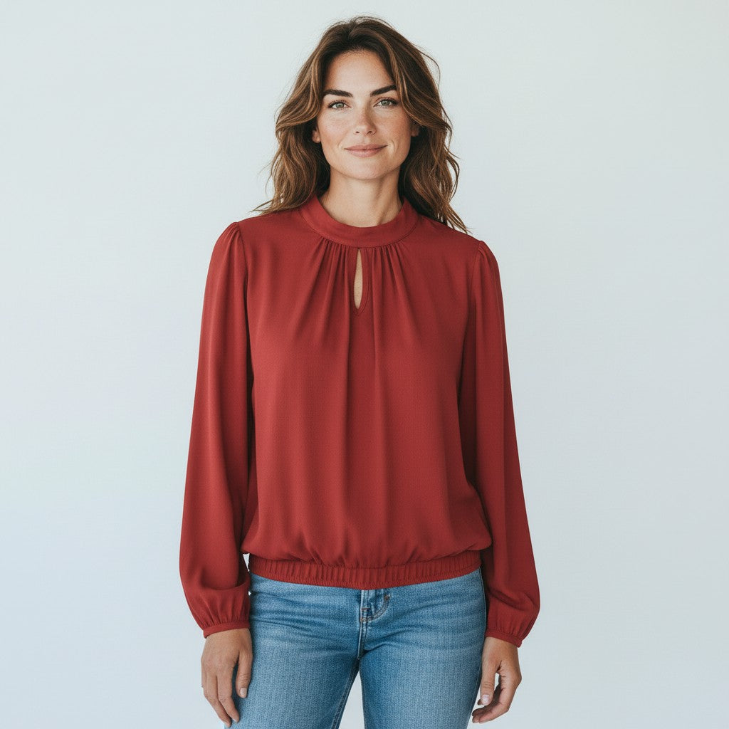 bordeaux blouse