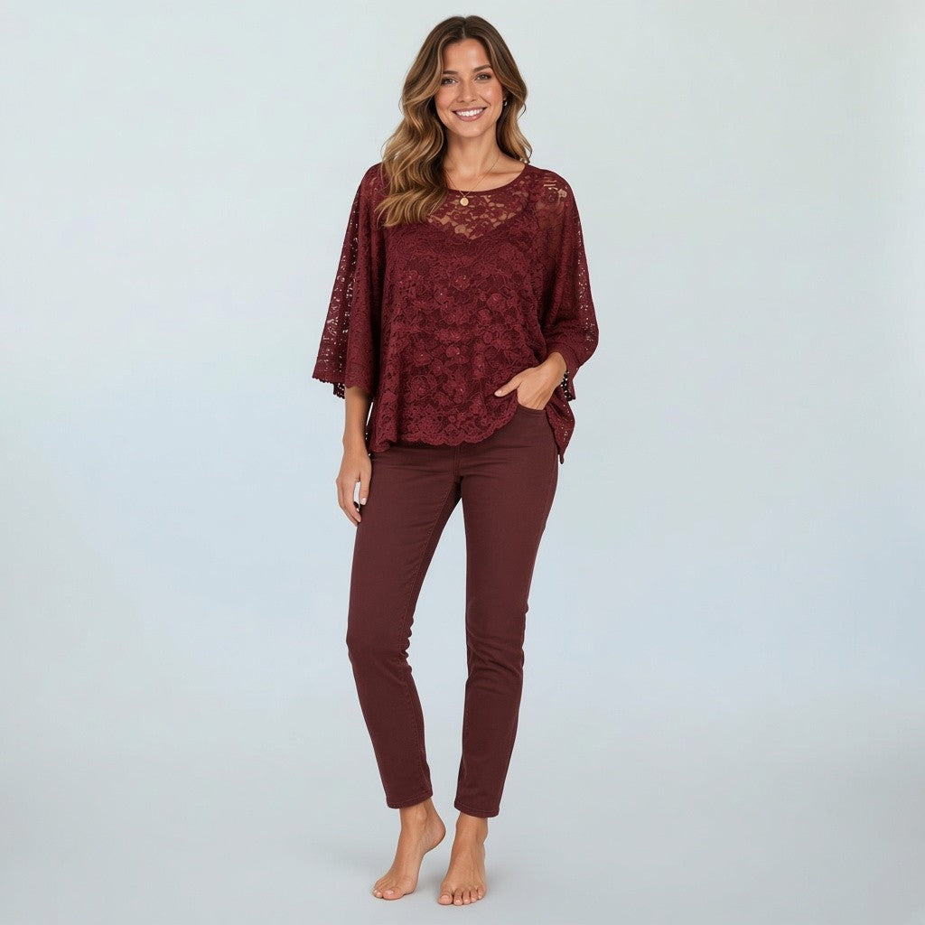 bordeaux blouse