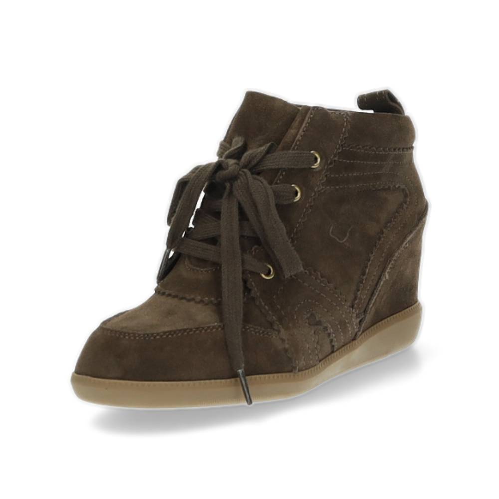 donkerbruine hoge sneaker