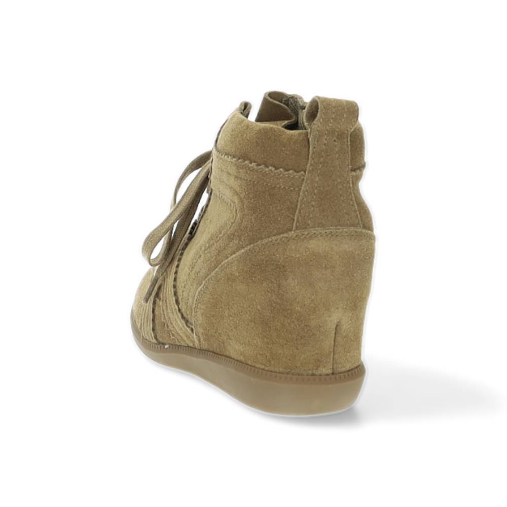 taupe hoge sneaker