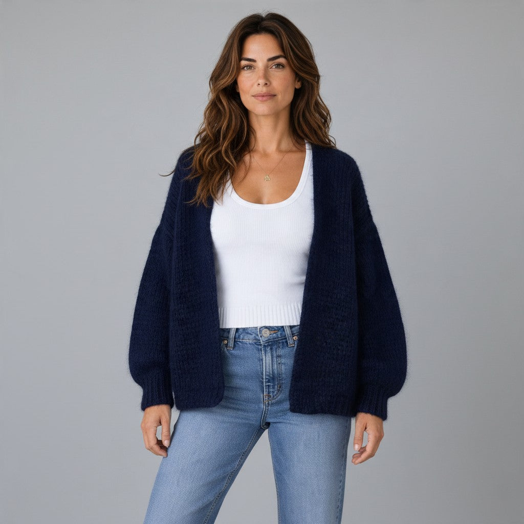 donkerblauwe gilet