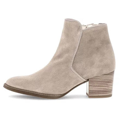 Beige enkellaarzen