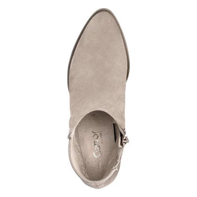 Beige enkellaarzen