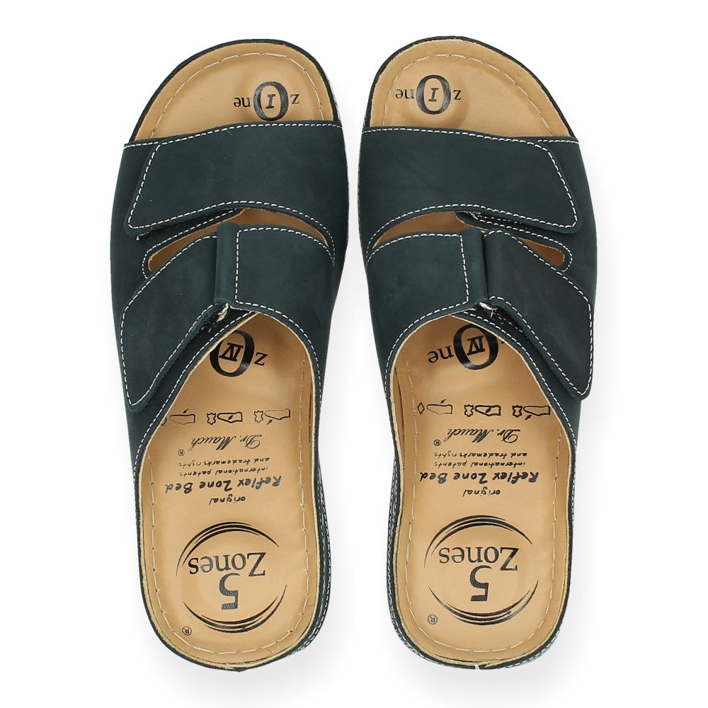 Blauwe slippers
