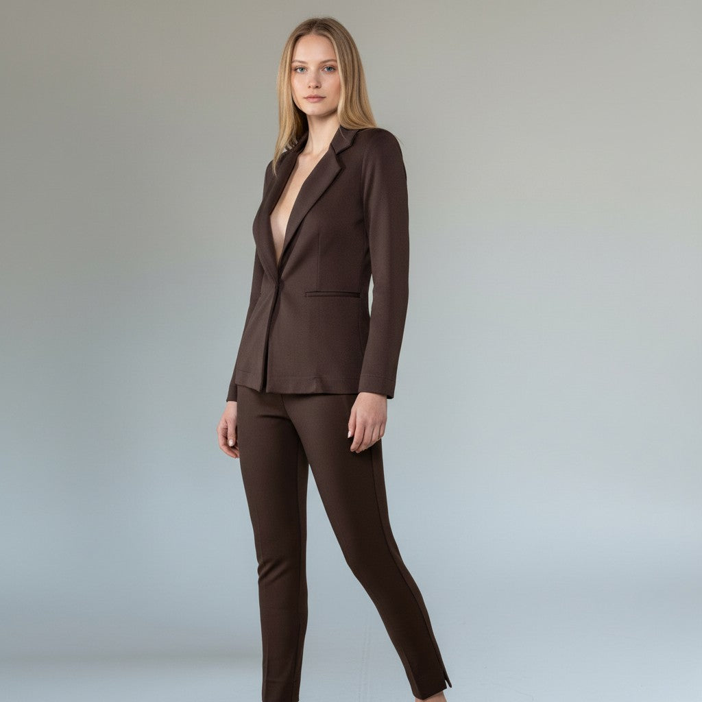 donkerbruine blazer