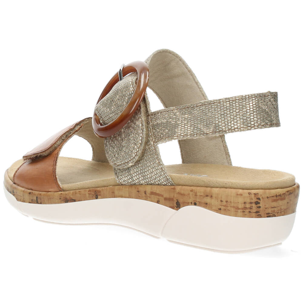 Cognac sandalen