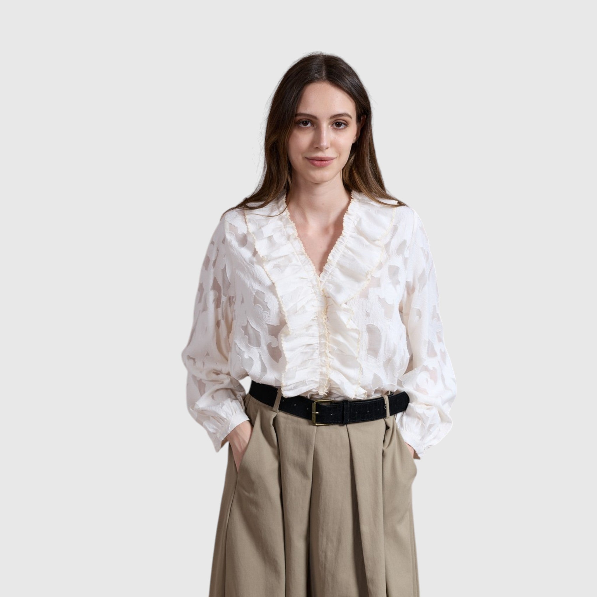 ecru blouse
