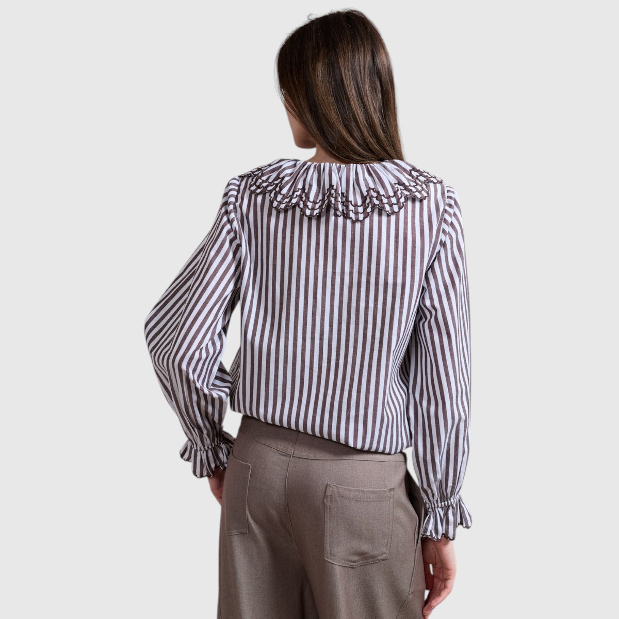 bruine blouse