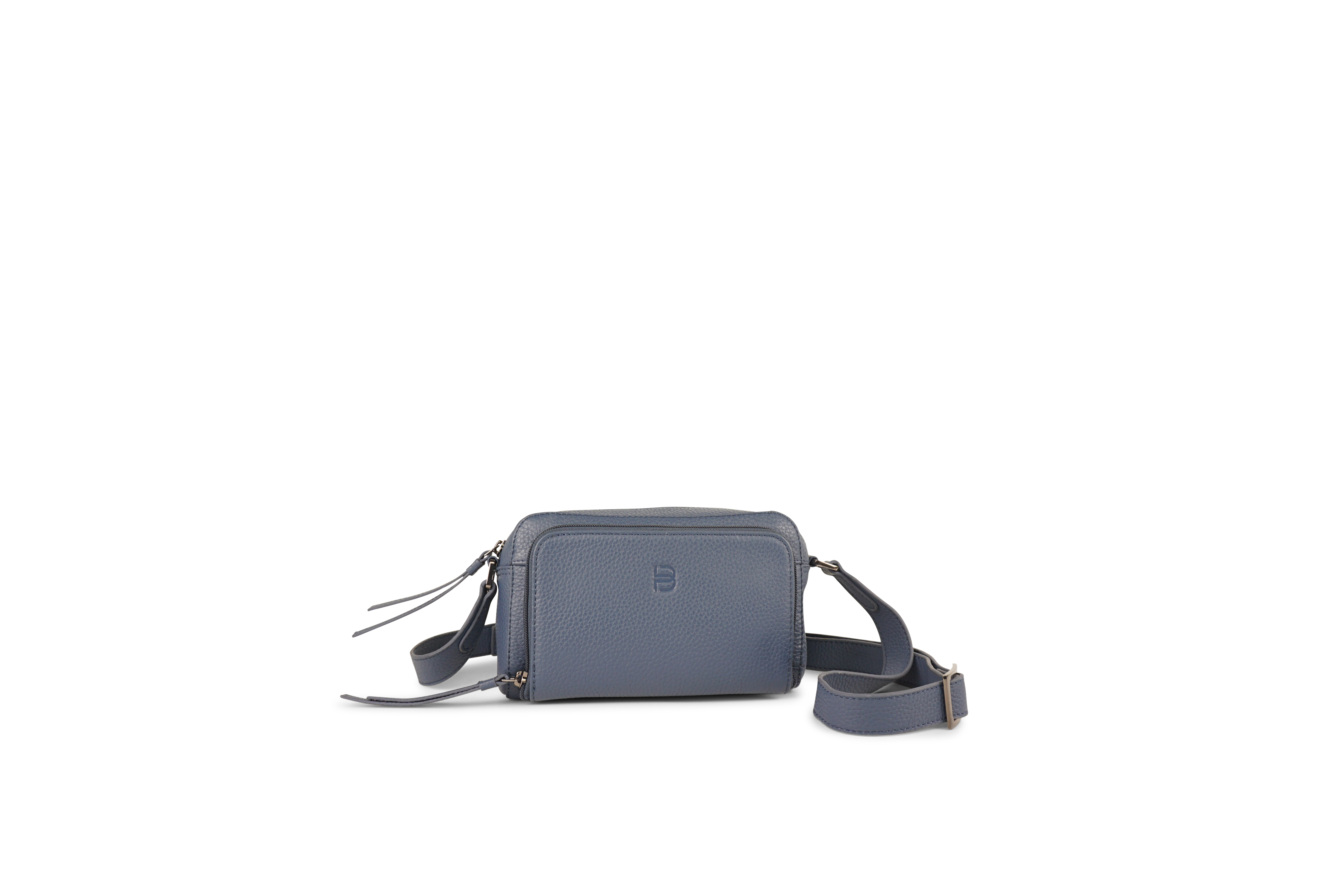 Blauwe crossbody
