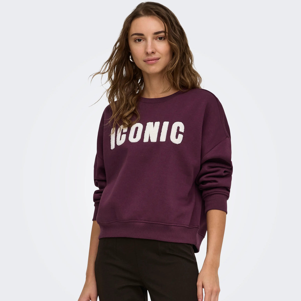 burgundy trui