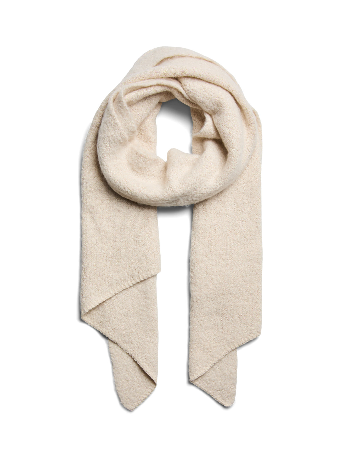 beige sjaal met glitter