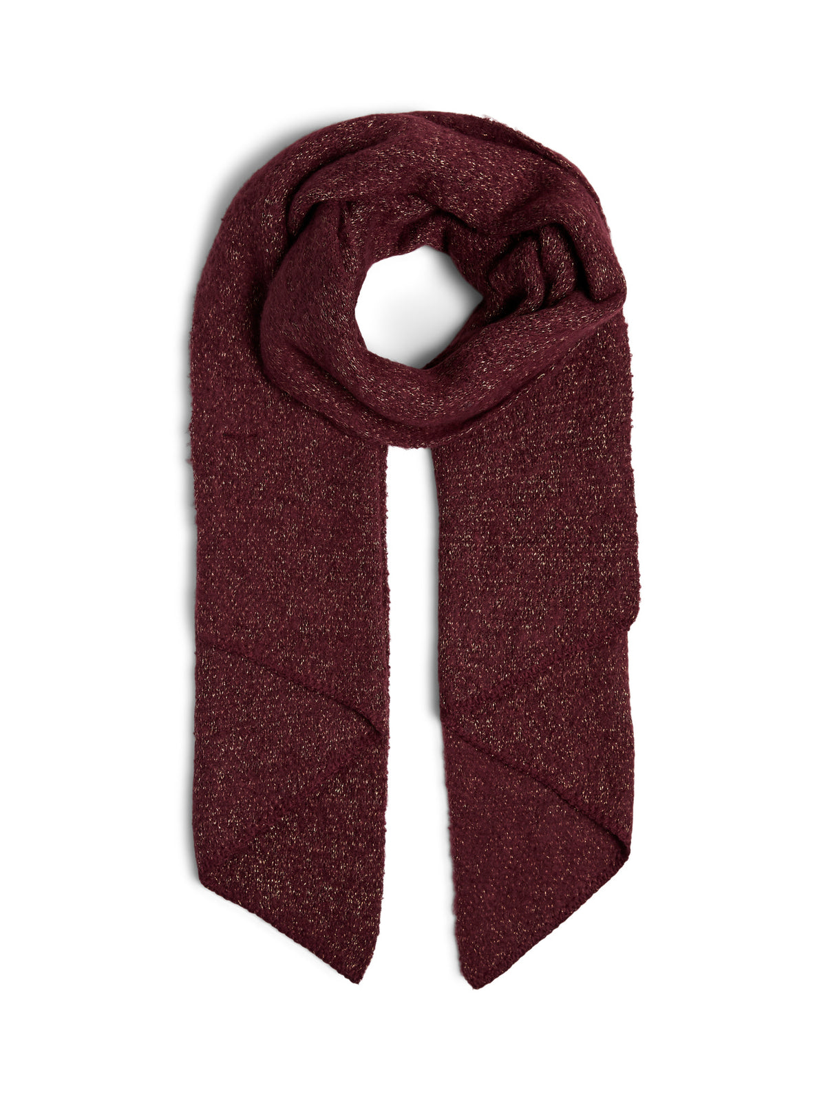 bordeaux sjaal met glitter
