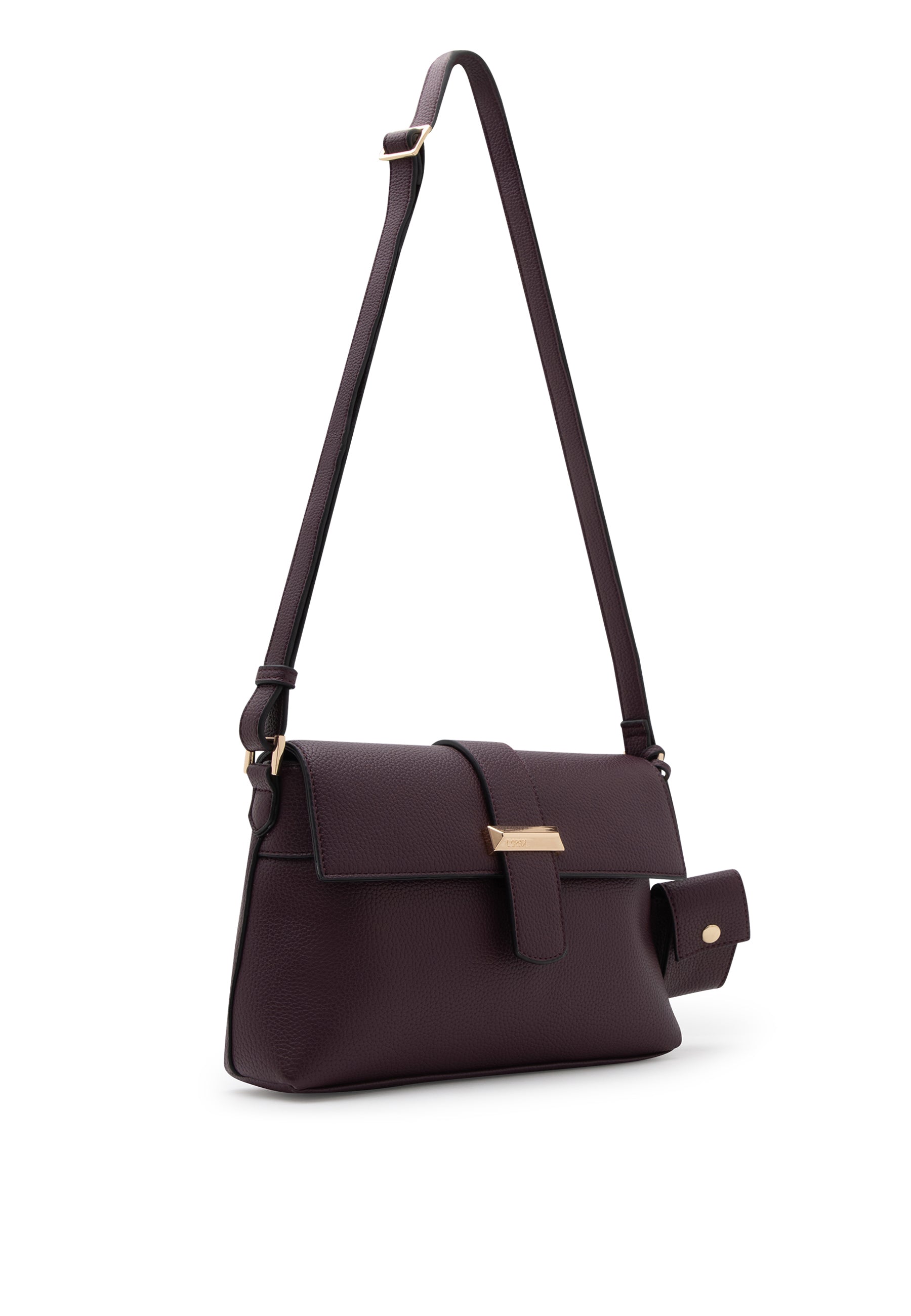 Paarse crossbody