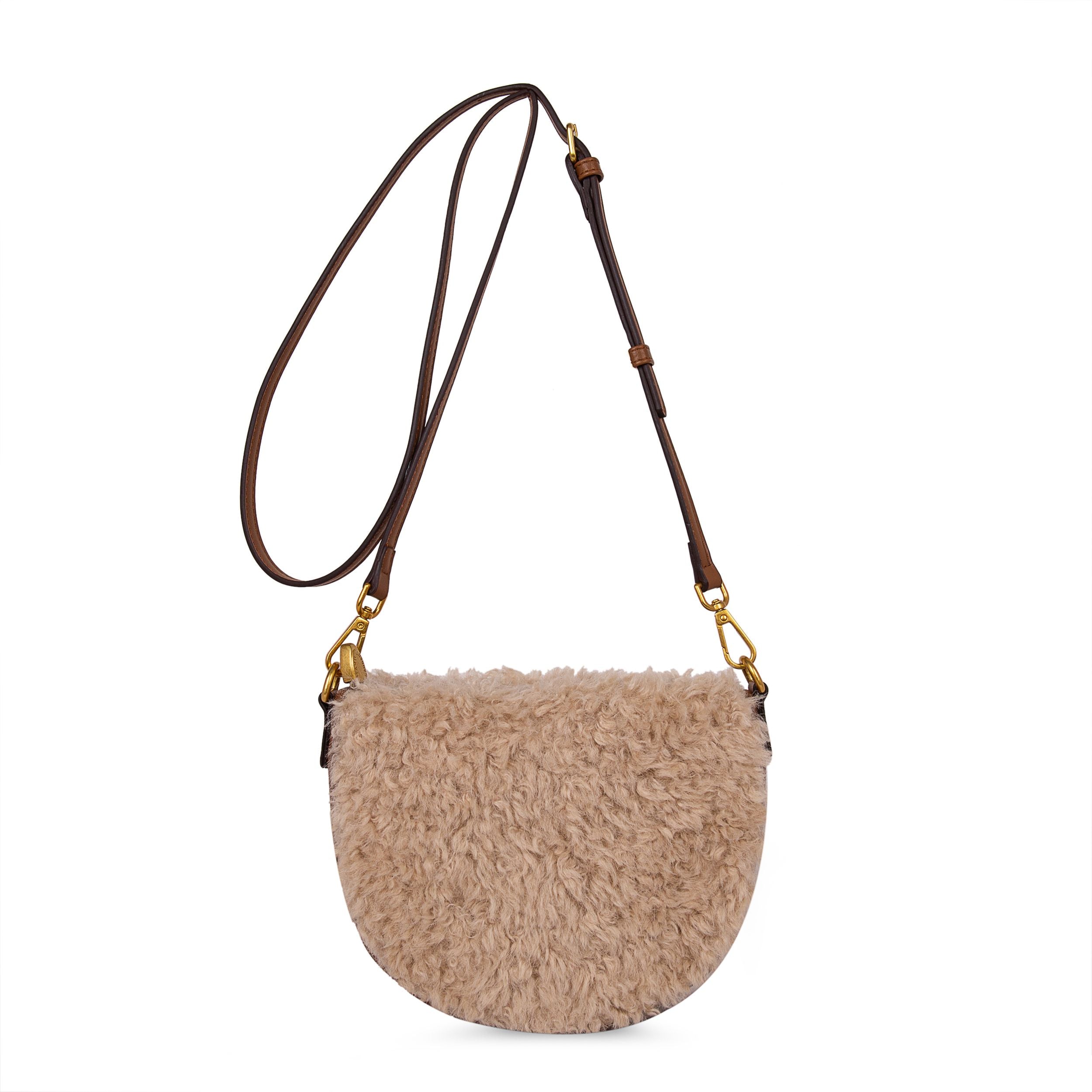 beige handtas