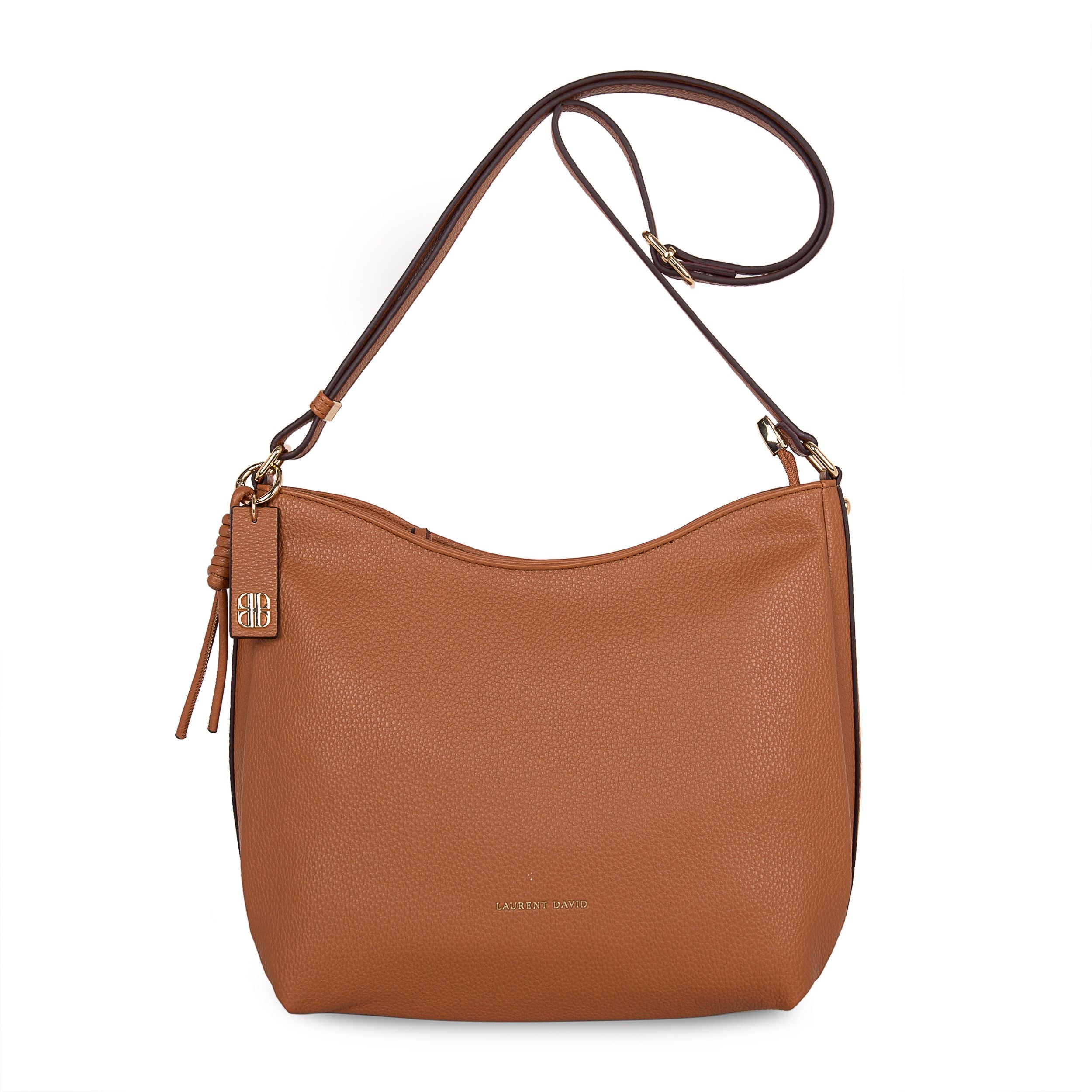 cognac handtas