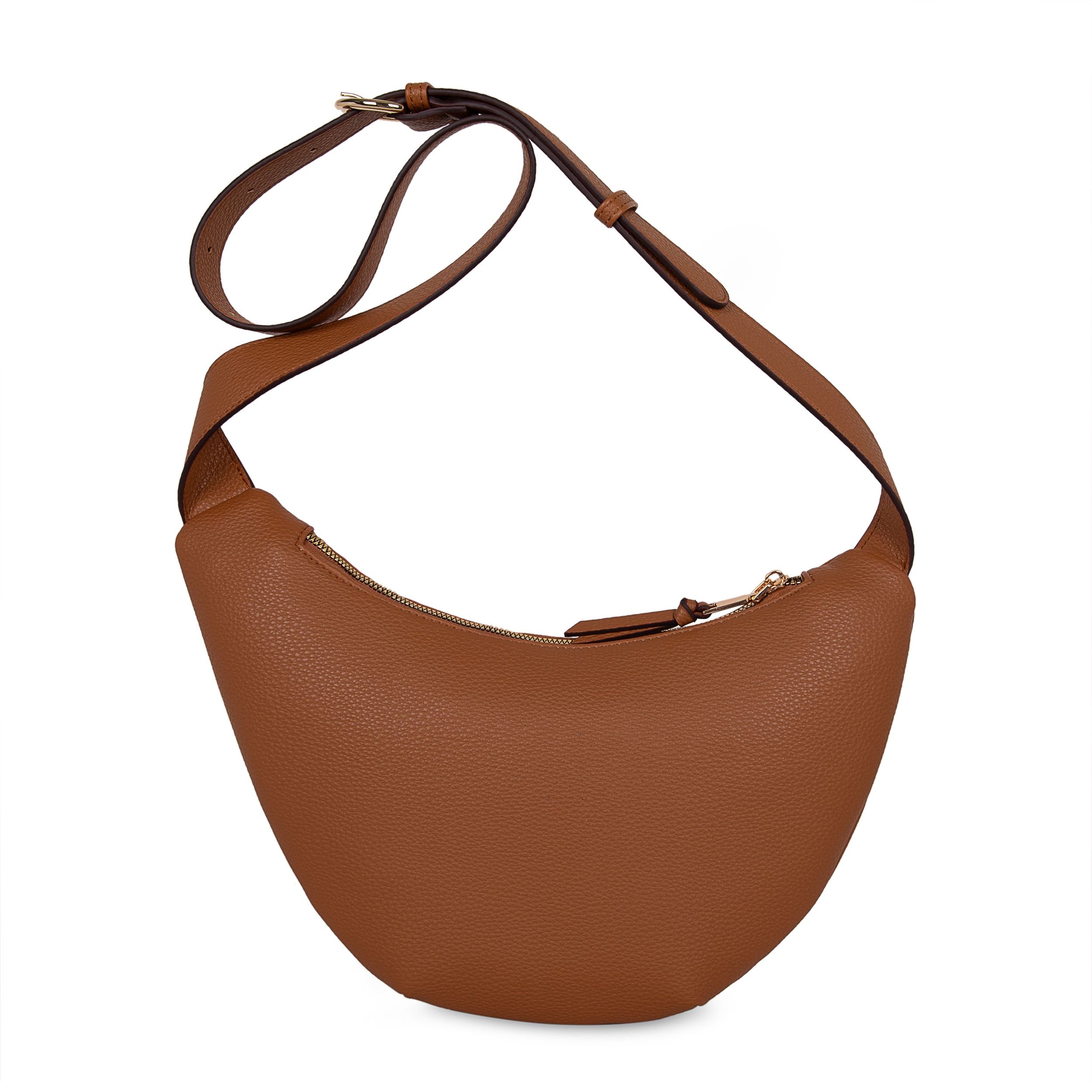 cognac handtas